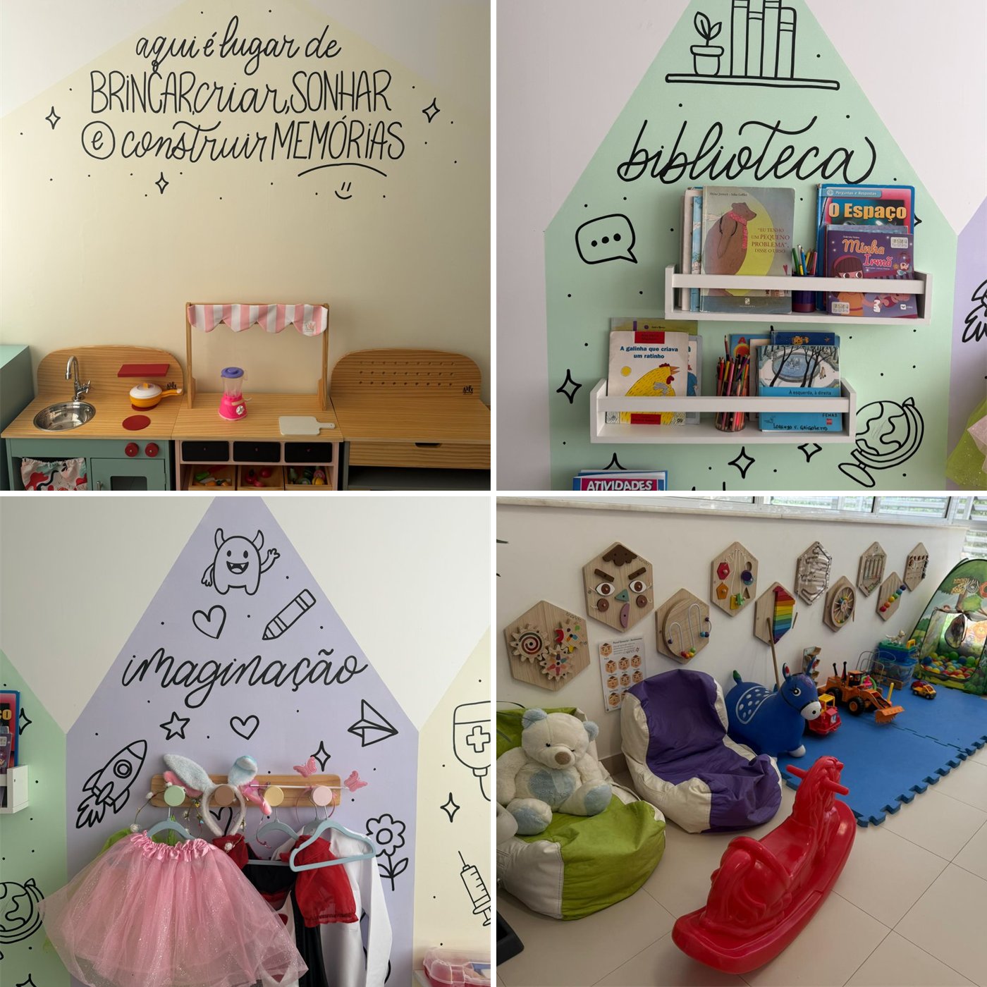 Brinquedoteca - Brincar, Biblioteca, Imaginação e Espaço de Brincar